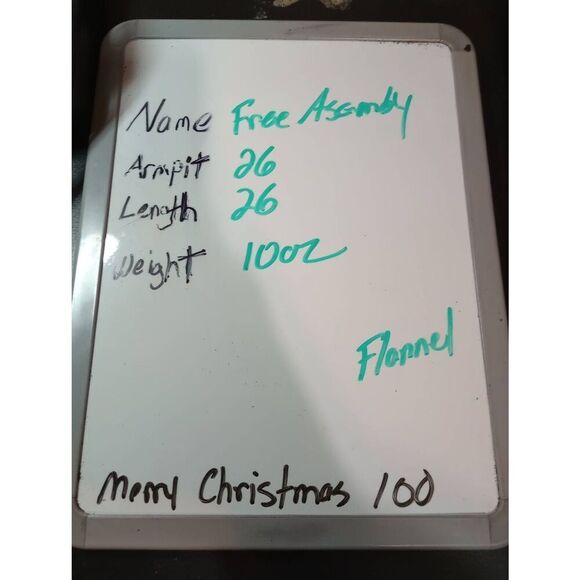 Free Assembly Shirt Ladies 3x Flannel Button Front Long Sleeve Black Cream - Picture 7 of 7